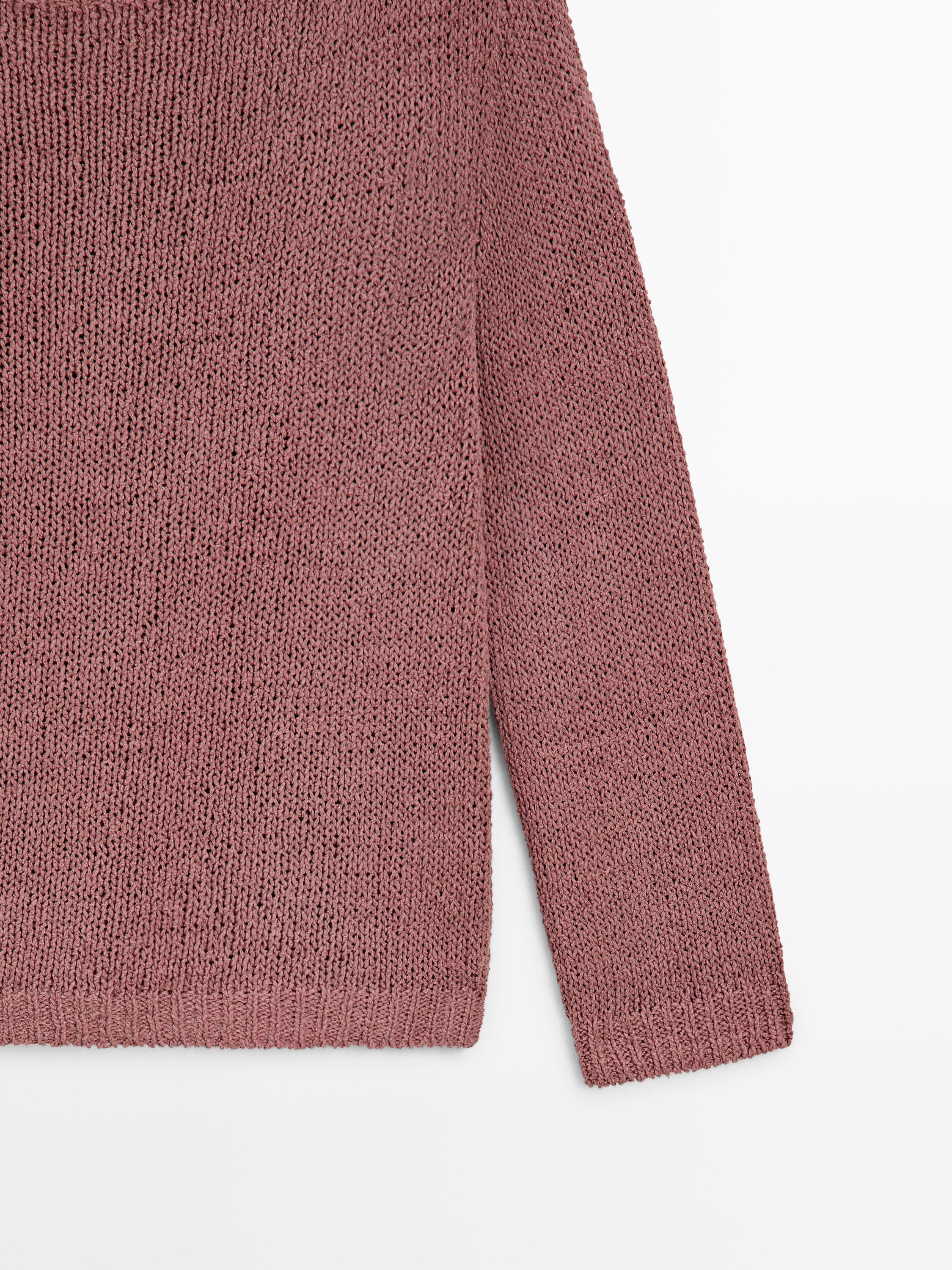Pull en maille col bateau